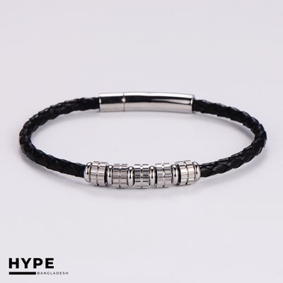 Thin leather bracelet for men_img_6