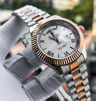 ROLEX DAY-DATE TWO TONE ROSE GOLD CH WHITE DIAL_img_0