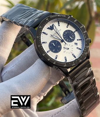 ARMANI BLACK BODY WHITE DIAL BLACK SUB_img_0