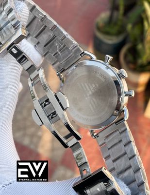 ARMANI CH OVAL GLASS MACCANICO BLUE DIAL_img_1
