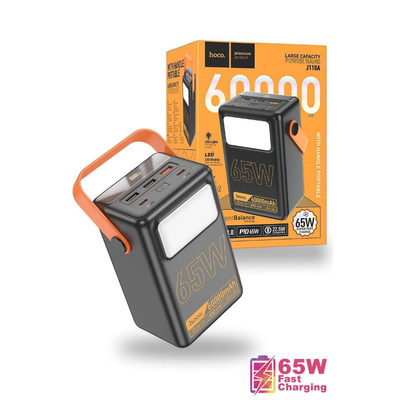 HOCO J110A Powerful PD65W Power Bank With LED Light 60000mAh_img_0