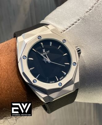 HUBLOT ORLINSKI AUTO BLACK BELT SILVER CASE_img_5