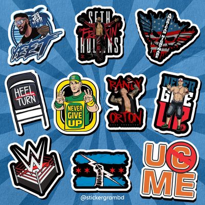 WWE Sticker Set