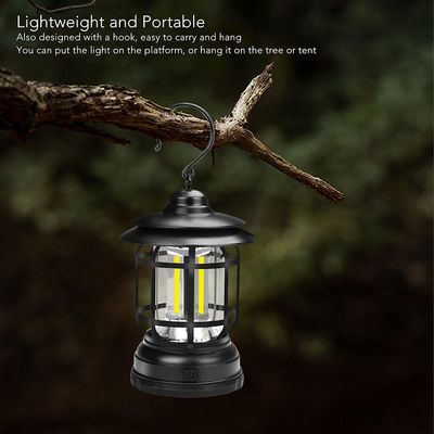 Product details of Vintage LED Lantern with Rechargeable Battery - Portable Camping Light_img_3