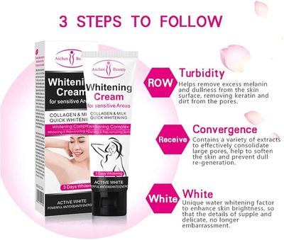 Body Whitening Cream Skin Armpit Elbow Lighten Bikini Underarm Unisex Axilas_img_1