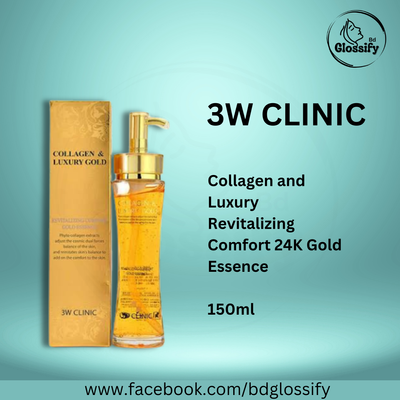 3W Clinic Collagen and Luxury Revitalizing Comfort 24k Gold Essence (150ml)_img_0