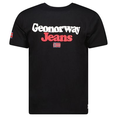 Men's T-shirt Short Sleeve, Round Neck Black_img_1
