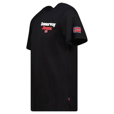 Men's T-shirt Short Sleeve, Round Neck Black_img_2