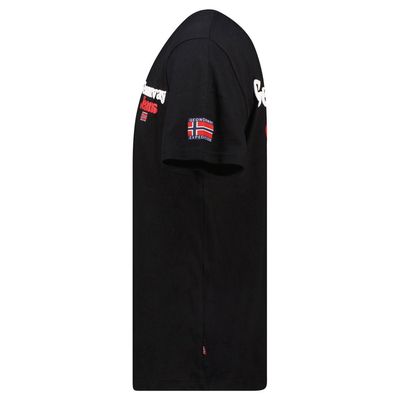 Men's T-shirt Short Sleeve, Round Neck Black_img_3