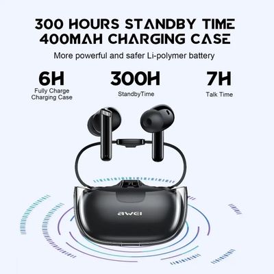 Awei T52 ANC+ENC TWS Bluetooth Gaming Earbuds - Price in Bangladesh_img_0
