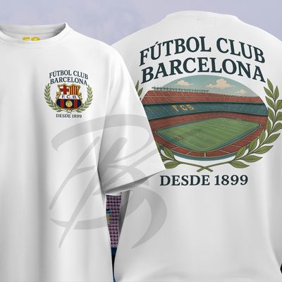 FC Barcelona Retro Oversized T-Shirt_img_1