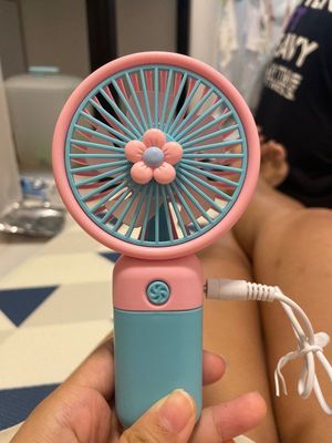 MHR Mini Handheld Fan – Portable, Rechargeable, Adjustable Speed, Quiet Cooling_img_1