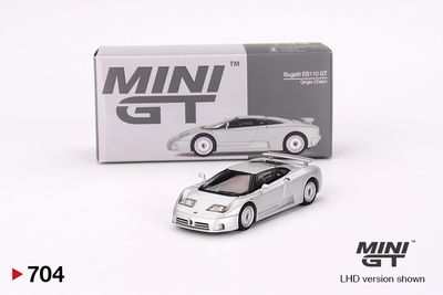 MiniGT 704 Bugatti EB110 GT Grigio Chiaro_img_0