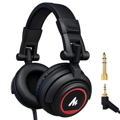 Maono AU-MH501 Professional Studio Monitor Headphone, Over Ear With 50mm Driver For Gaming, DJ, Studio, And Microphone Recording_img_0
