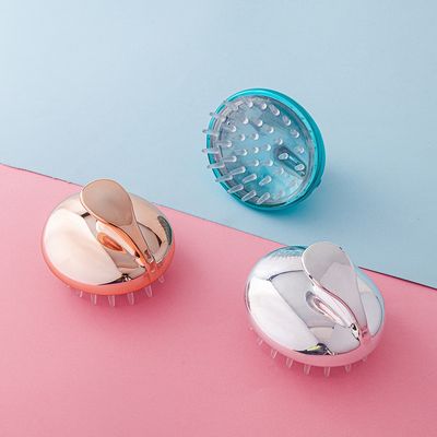 3 pcs Set Portable Silicone Shampoo Brush Soft Scalp Massager_img_0