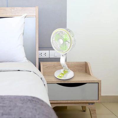 Rechargeable folding fan with LED light_img_2