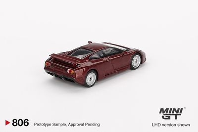 Mini GT 806 Bugatti EB110 GT Dark Red Metallic 1:64_img_2