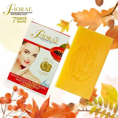 Fiorae Papaya & Gluta Plus Kojic Whitening Soap_img_3