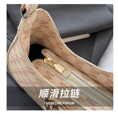 2025 Spring New Arrival Fashionable Niche Underarm Bag Stylish Personalized Shoulder Bag Letter Printed Crossbody Commuter Women's Bag_img_11