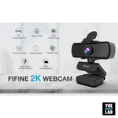 Fifine K420 Webcam 1440P, 2K Web Camera With Privacy Cover & Tripod_img_0