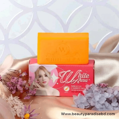 Original WHITE AURA Miracle Carrot Soap -160g White Aura Soap_img_1
