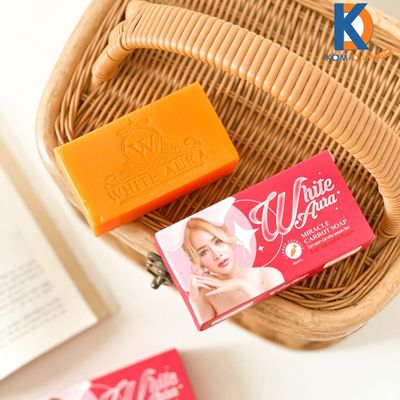 Original WHITE AURA Miracle Carrot Soap -160g White Aura Soap_img_2