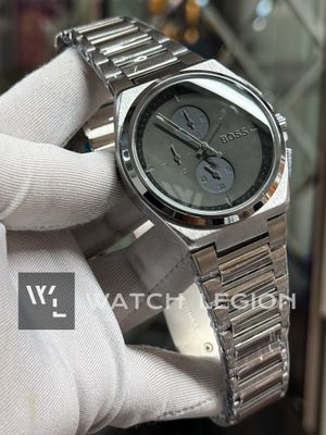 BOSS CHAIN CHRONOGRAPH SILVER BODY BLACK DIAL_img_1