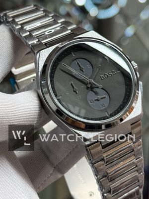 BOSS CHAIN CHRONOGRAPH SILVER BODY BLACK DIAL_img_2