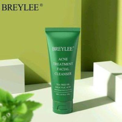Acne Face Wash, BREYLEE Acne Treatment Facial Cleanser Tea Tree Acne Face Wash With Salicylic Acid To Prevent And Treat Breakouts, Stubborn Acnes And Pimples Gentle & Non-irritating (3.53FL OZ, 100G)_img_3