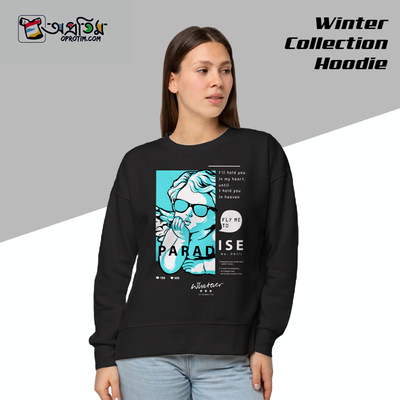 Ladies Black Design Printed Sweatshirt_img_0