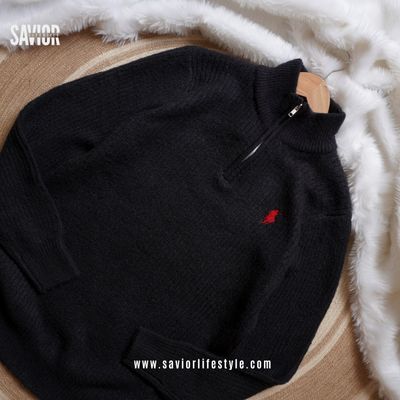 Black Color - Soft Knit Sweater_img_0