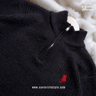 Black Color - Soft Knit Sweater_img_1