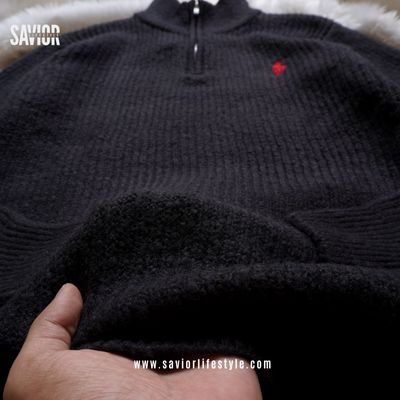Black Color - Soft Knit Sweater_img_2
