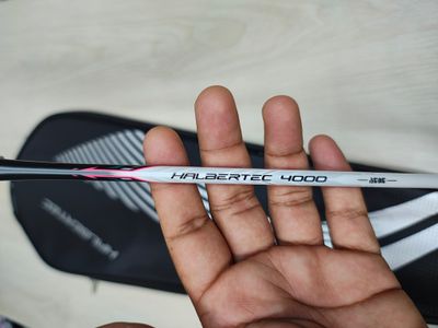 Lining Halbertec4000 Badminton Racket.White Pink Colour_img_3