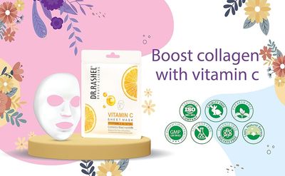 DR.RASHEL Vitamin C Face Sheet Mask With Serum (Pack of 2)_img_2