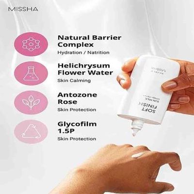 Missha All Around Safe Block Soft Finish Sun Milk SPF50+ Or PA+++ (Korea) - 70ml_img_5