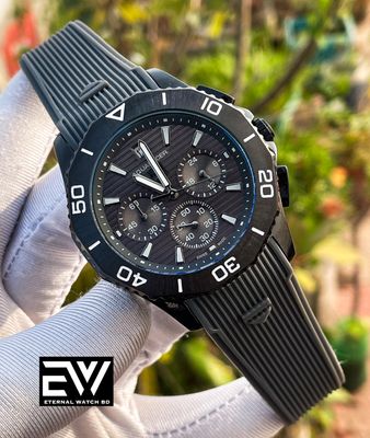 TAG AQUARACER GRAY BELT BLACK CASE WAFFLE GRAY DIAL_img_0