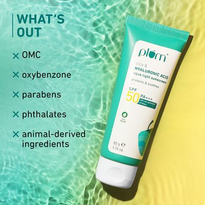 Plum Cica & Hyaluronic Acid Aqua-Light Sunscreen SPF 50 PA+++_img_3