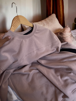 Premium oversized sweatshirt-Dark Pink_img_0