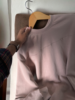 Premium oversized sweatshirt-Dark Pink_img_1