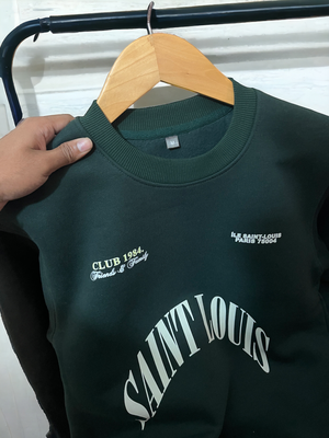Premium Oversized Sweatshirt-Bottle Green_img_0