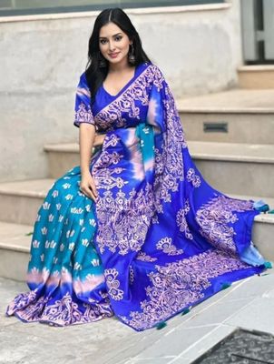 Soft Silk Kasmeri Digital Print Saree_img_1