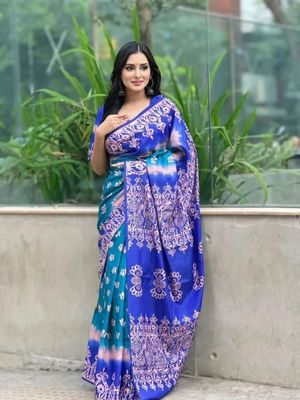 Soft Silk Kasmeri Digital Print Saree_img_5
