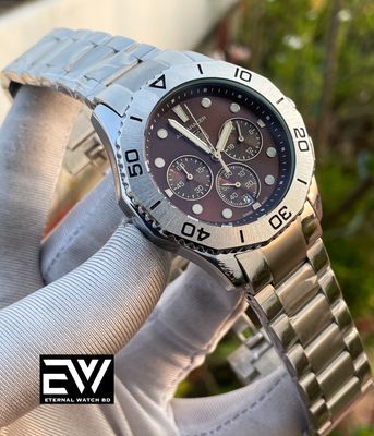 TAG AQUARACER CH SILVER BODY BROWN DIAL_img_0