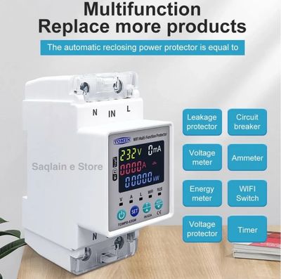 TOMZN TOMPD-63SW WiFi Smart Circuit Breaker with Real-Time Energy Monitoring and App Control_img_1