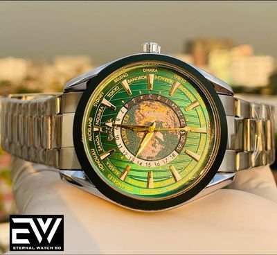 OMEGA WORLD TIMER SILVER BODY GREEN DIAL_img_1
