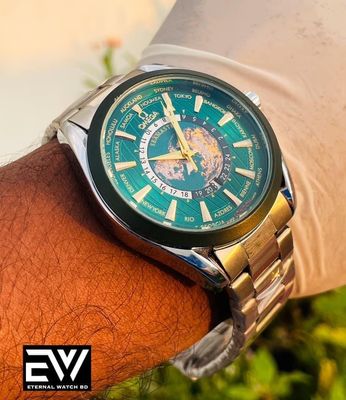 OMEGA WORLD TIMER SILVER BODY GREEN DIAL_img_2
