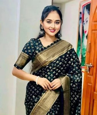 Japani Silk Saree With Blouse Piece_img_1