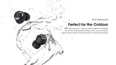 Oraimo OEB-E11D AirBuds 3 Powerful Bass IPX7 Waterproof TWS True Wireless Earbuds- Black_img_3