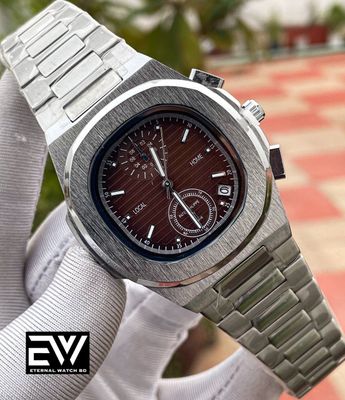 PATEK QUARTZ SILVER CH BROWN DIAL_img_0